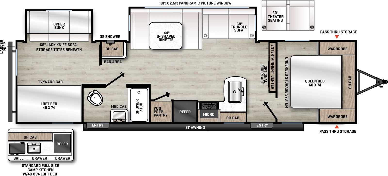 Aurora 32BDS Floorplan